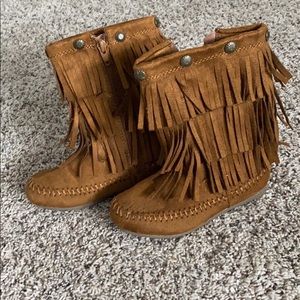 Sonoma fringe boots. Youth size 10